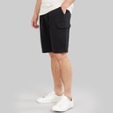 Herre fleece cargoshorts Sort