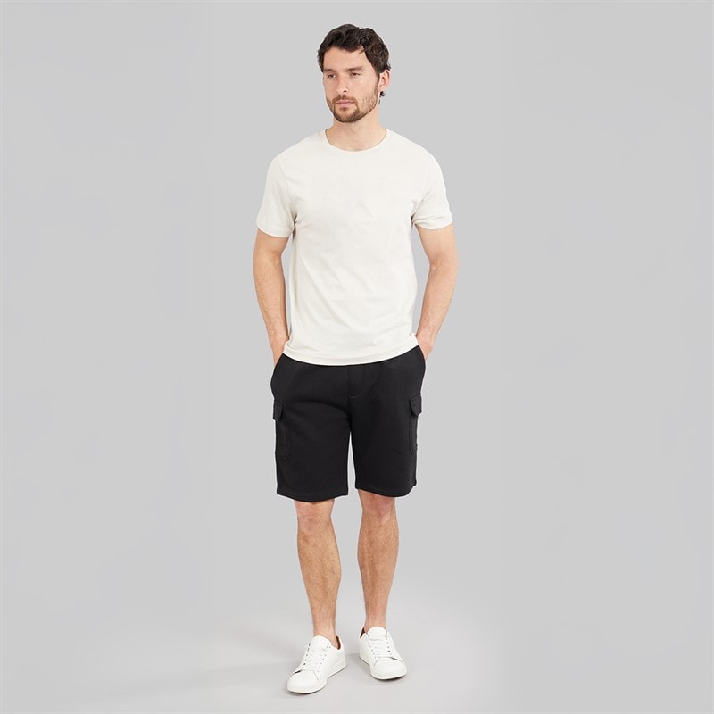 Herre fleece cargoshorts Sort - Billede 3