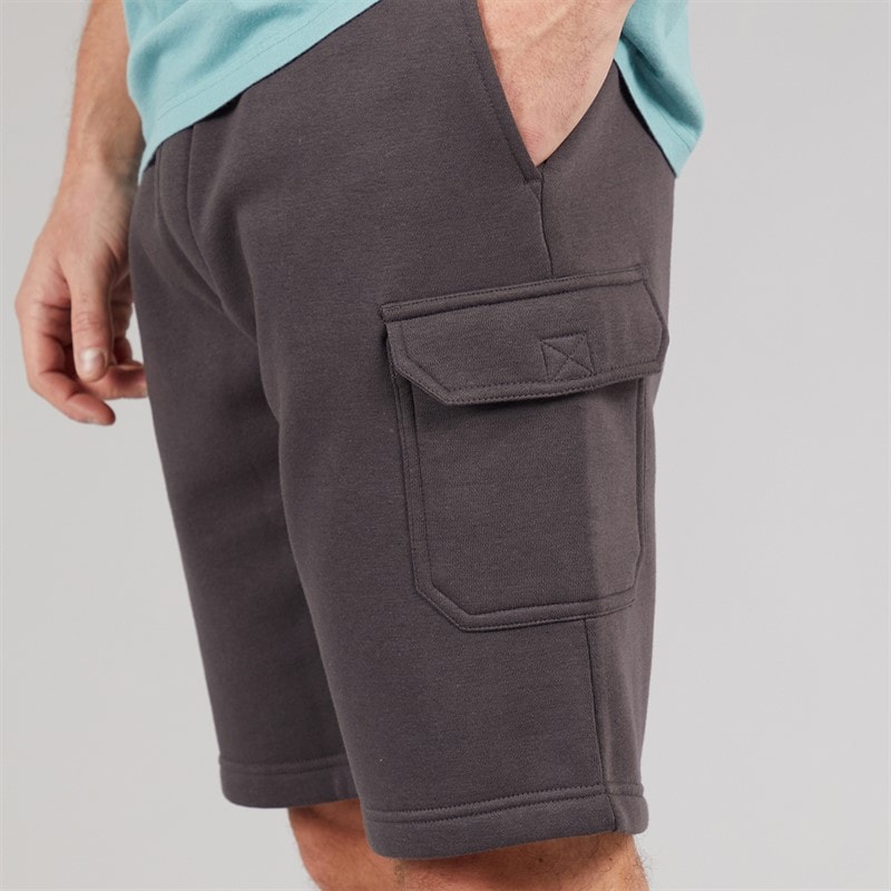 Herre fleece cargoshorts Charcoal - Billede 3