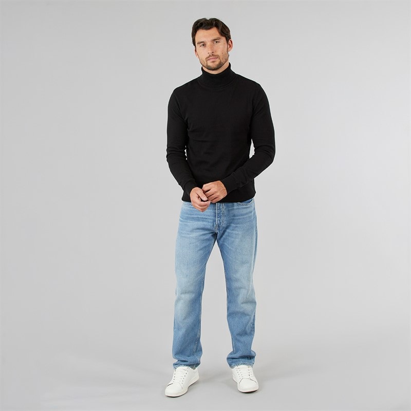 Herre rullekrave sweater Sort - Billede 3