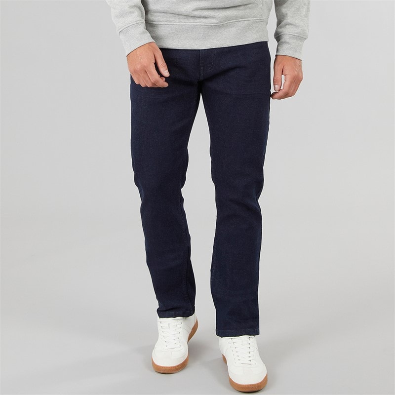 Herre straight fit denimjeans Rinse Wash - Billede 1