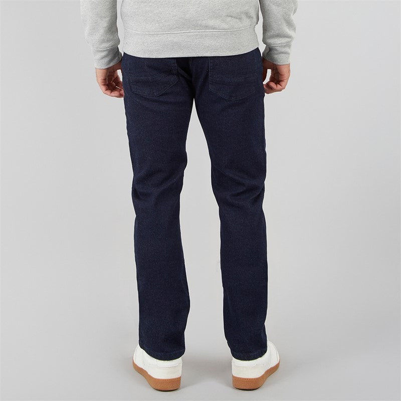 Herre straight fit denimjeans Rinse Wash - Billede 2
