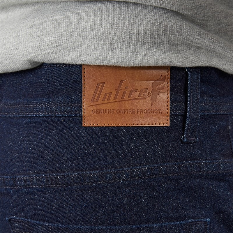 Herre straight fit denimjeans Rinse Wash - Billede 3