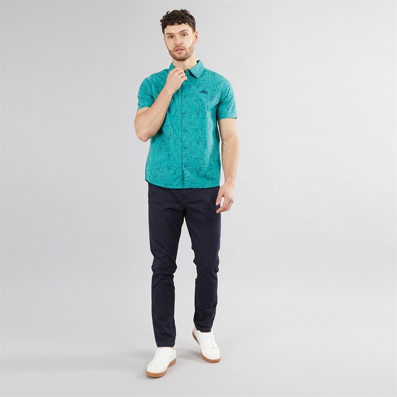 Herre slim fit chino bukser Marineblå - Billede 3