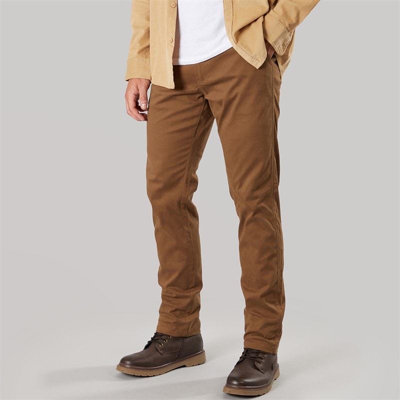 Herre slim fit chino bukser Cinnamon - Billede 1