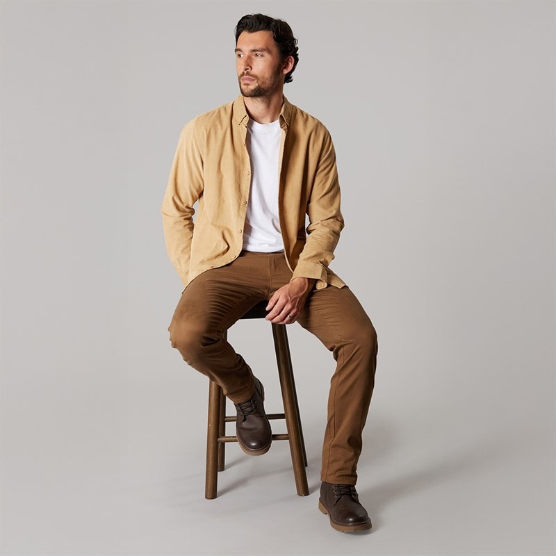 Herre slim fit chino bukser Cinnamon - Billede 3
