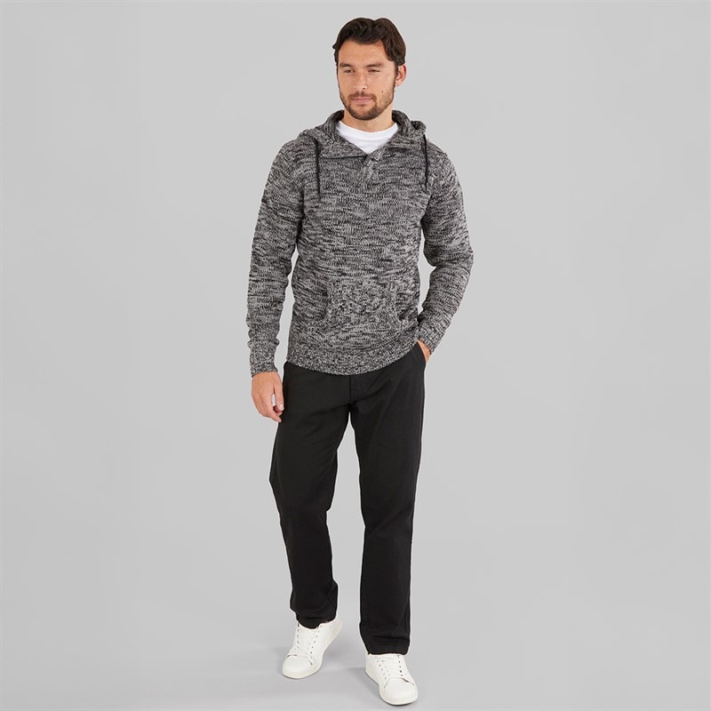 Herre straight fit 100% bomulds chino bukser Sort - Billede 3