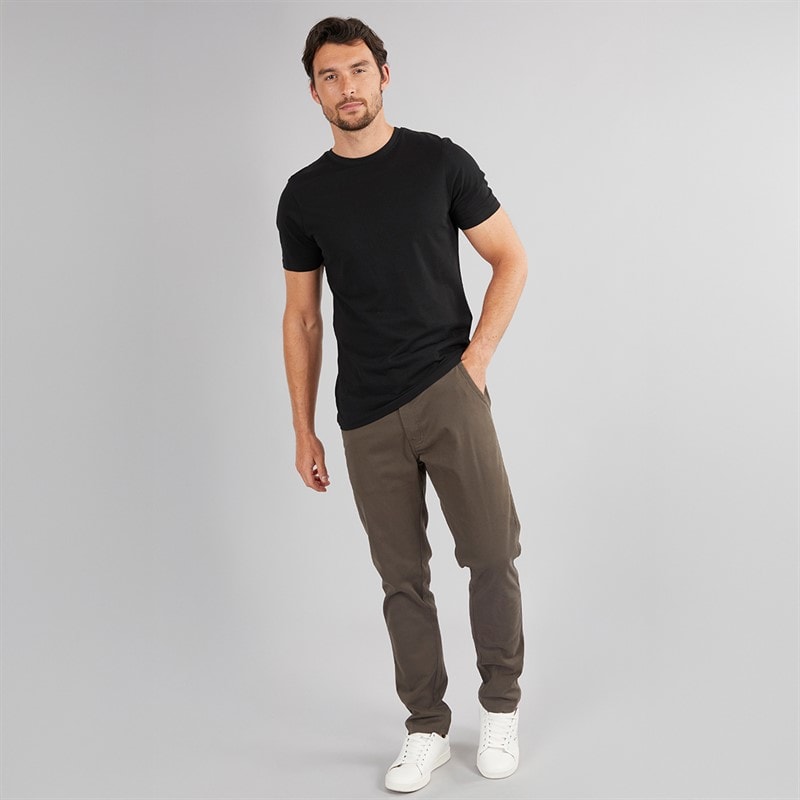 Herre slim fit chino bukser Charcoal - Billede 3