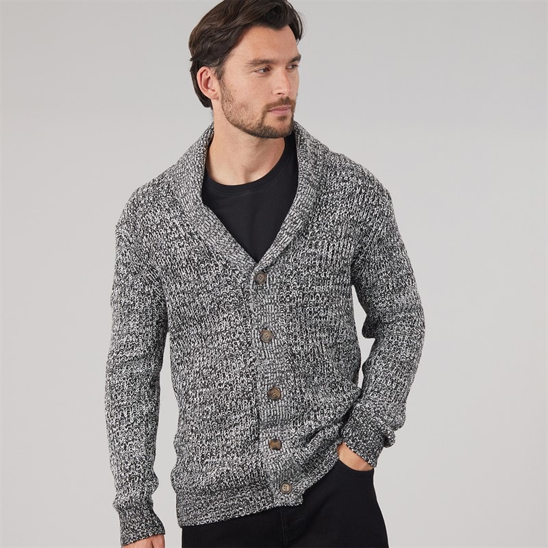 Herre cardigan med sjalskrave Salt & Pepper - Billede 3