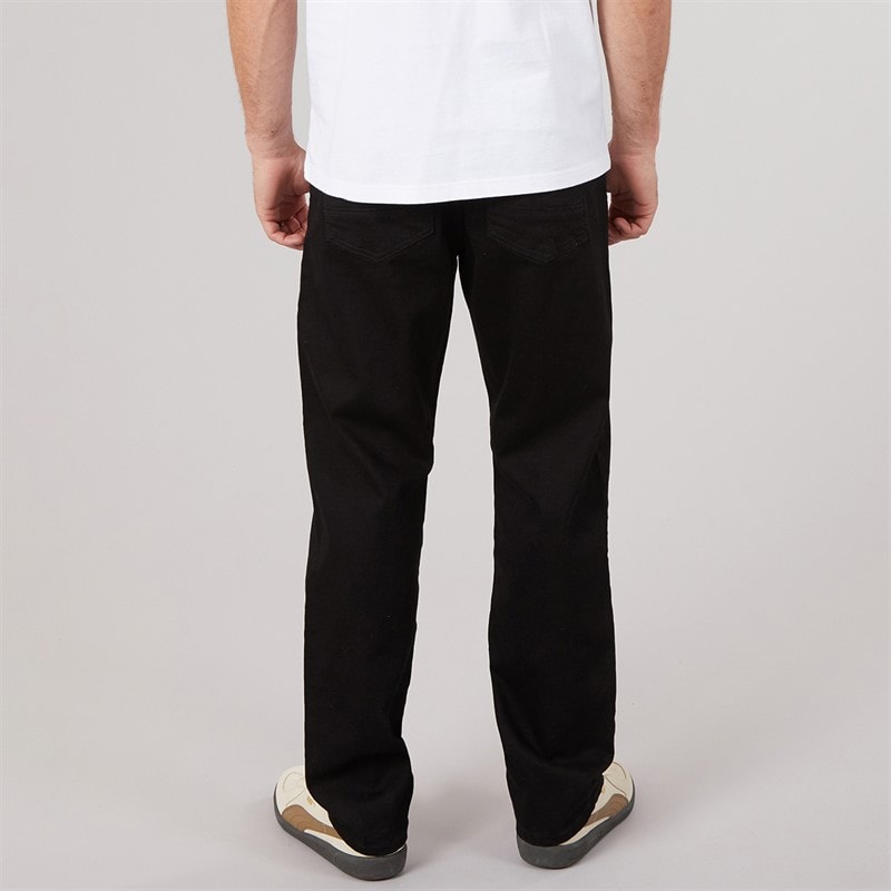 Herre lonan afslappede straight fit denimjeans Sort - Billede 2