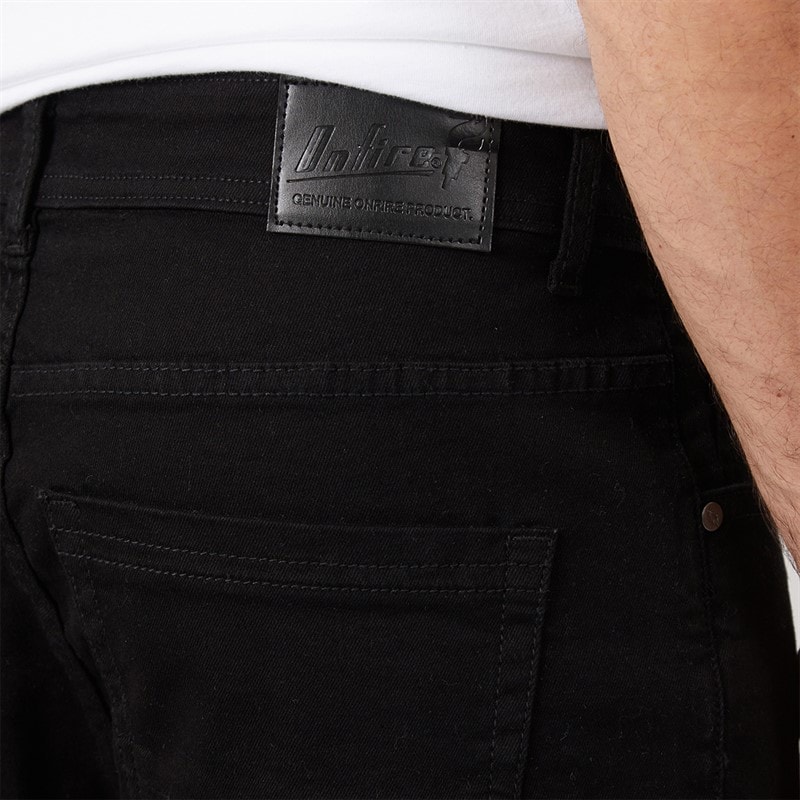 Herre lonan afslappede straight fit denimjeans Sort - Billede 3