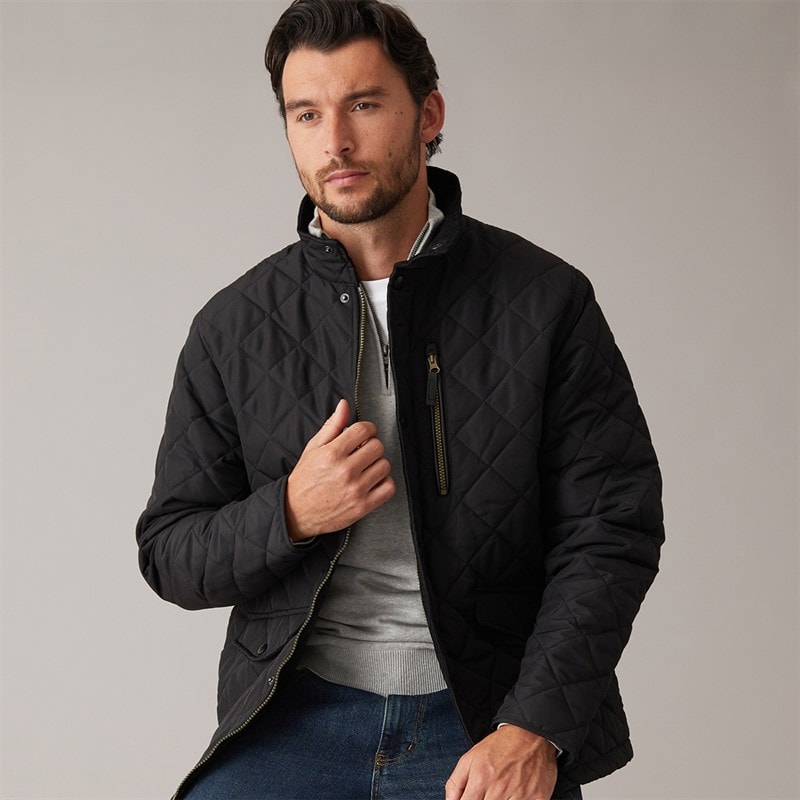 Trespass Herre argyle vatteret jakke - Sort