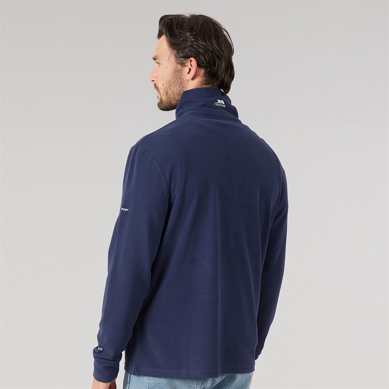 Herre masonville 1/2 zip mikrofleece Marineblå - Billede 2