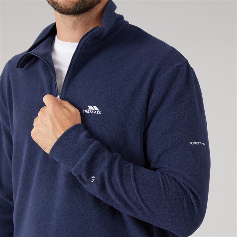 Herre masonville 1/2 zip mikrofleece Marineblå - Billede 5