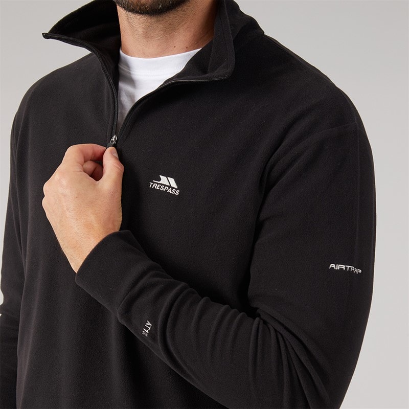 Herre masonville 1/2 zip mikrofleece Sort - Billede 5
