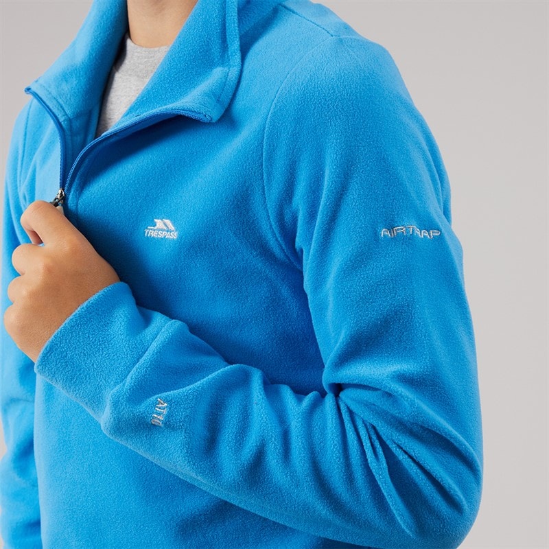 Trespass Junior Drenge masonville 1/2 zip mikrofleece - Cobalt - Billede 5