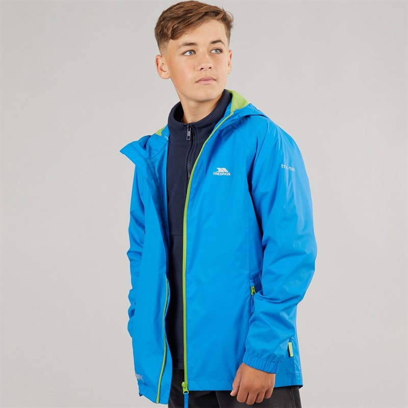 Trespass Drenge Qikpac vandtæt jakke - Cobalt - Billede 1