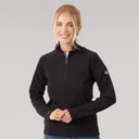 Dame shiner 1/2 zip mikrofleece Sort