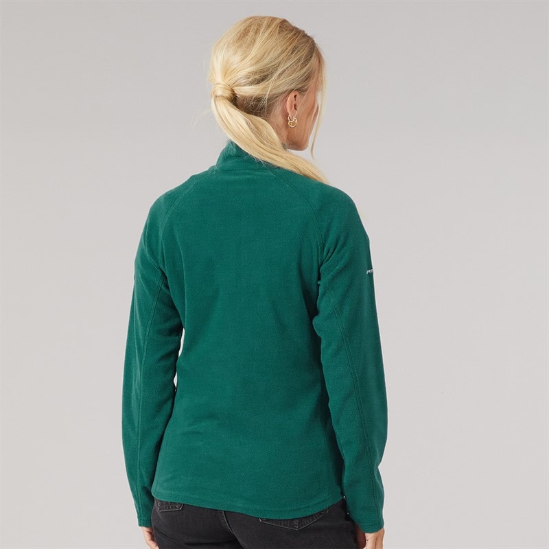 Dame shiner 1/2 zip mikrofleece Teal - Billede 2