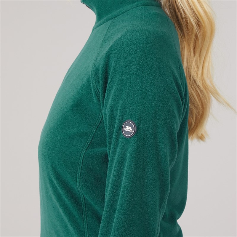 Dame shiner 1/2 zip mikrofleece Teal - Billede 5