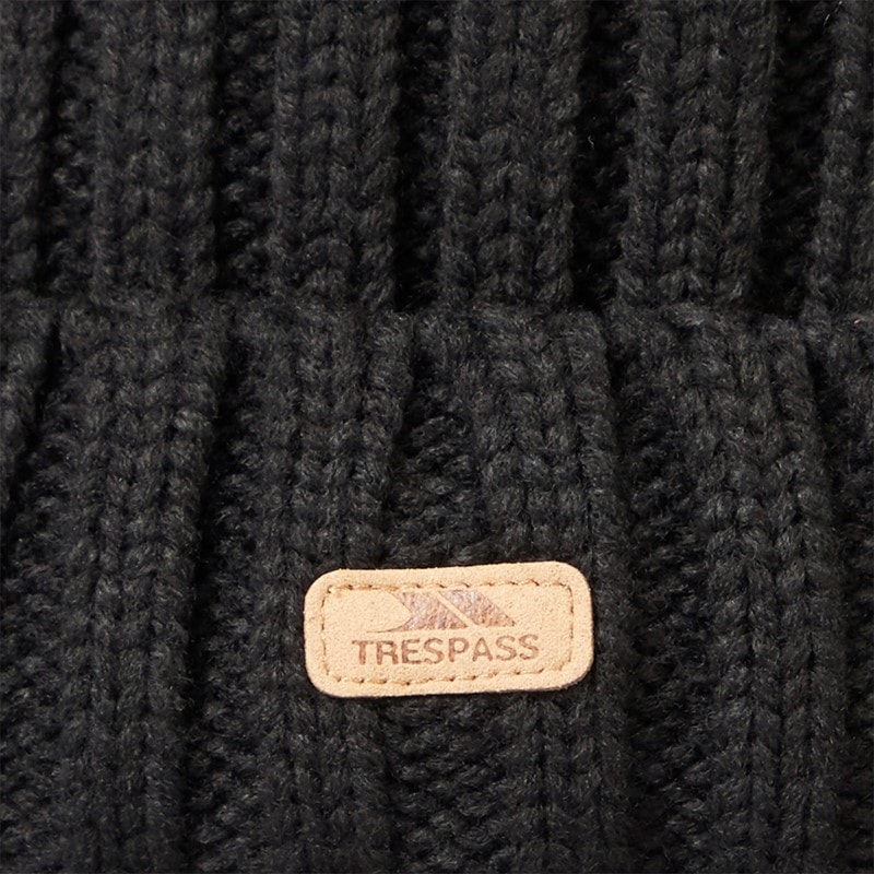 Trespass Herre strikket bobblehat med torne - Sort - Billede 2