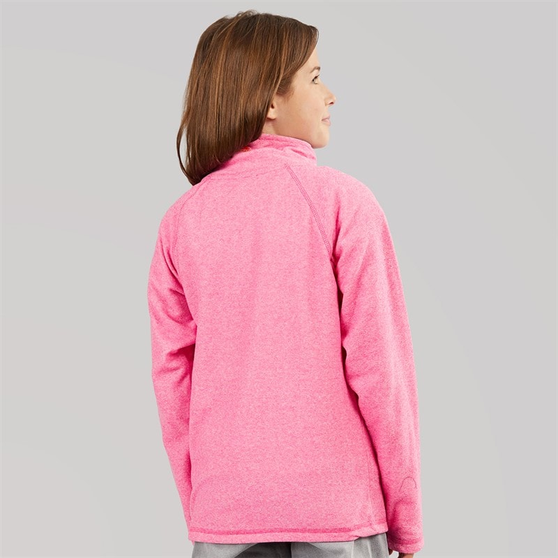 Trespass Piger meadows fleece med 1/2 lynlås - Pink Lady - Billede 2