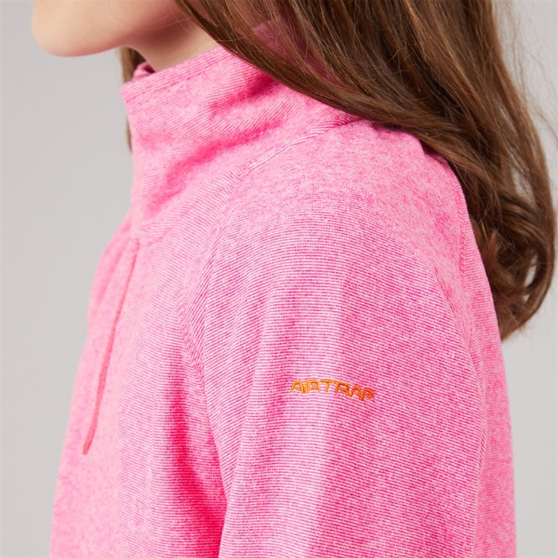 Trespass Piger meadows fleece med 1/2 lynlås - Pink Lady - Billede 3