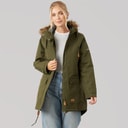 Dame clea isoleret vandtæt parka Dark Vine