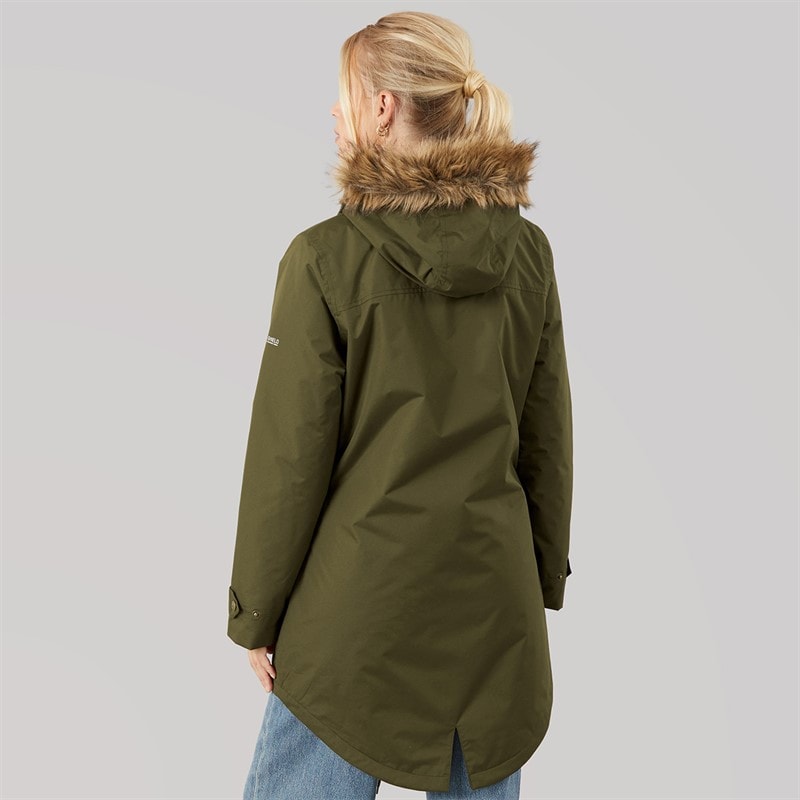 Dame clea isoleret vandtæt parka Dark Vine - Billede 2