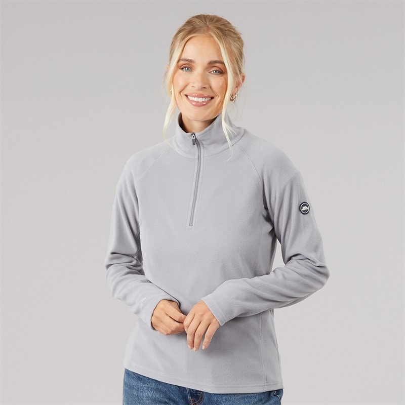 Dame shiner 1/2 zip mikrofleece Platinum - Billede 3