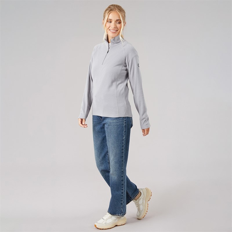 Dame shiner 1/2 zip mikrofleece Platinum - Billede 4