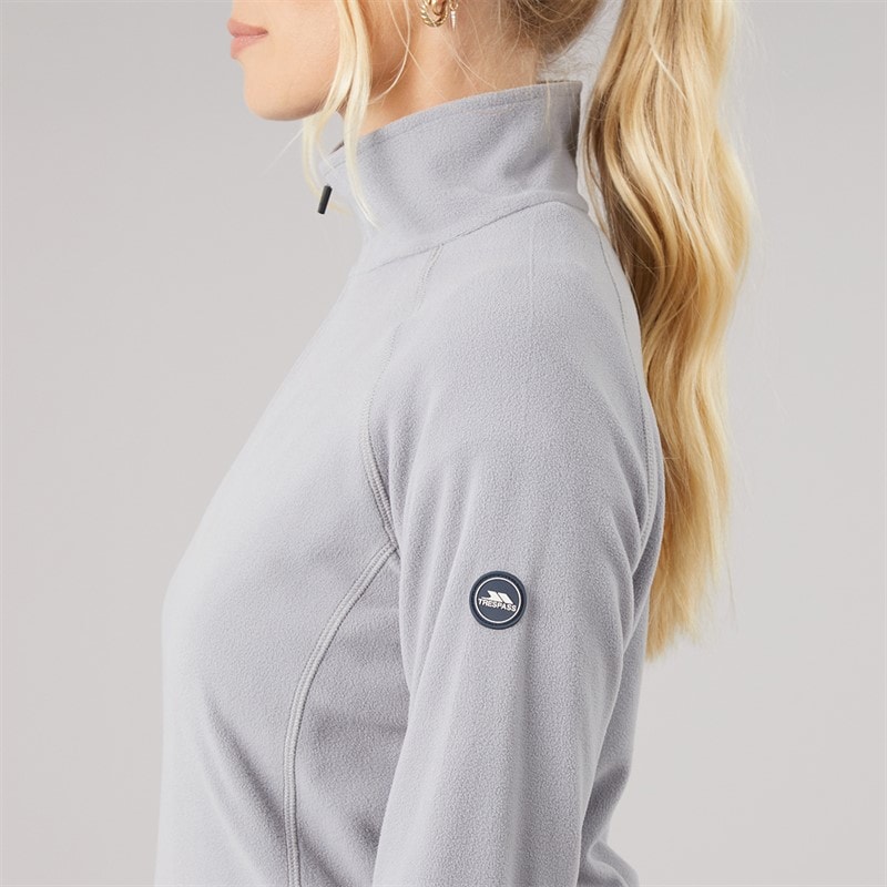 Dame shiner 1/2 zip mikrofleece Platinum - Billede 5