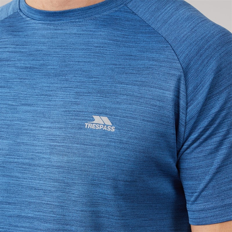 Herre Leecana tech t-shirt Navy Marl - Billede 3
