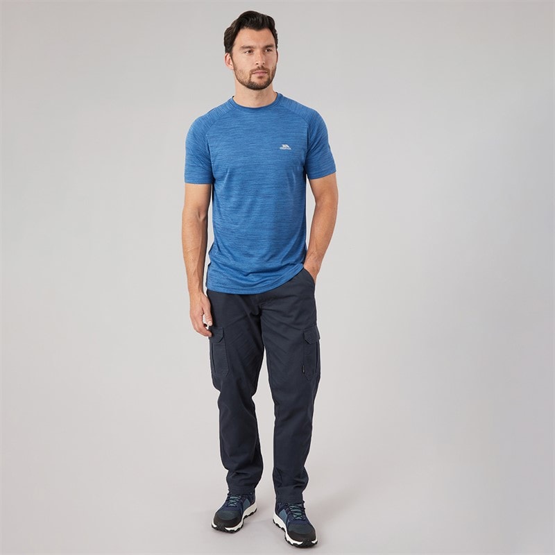 Herre Leecana tech t-shirt Navy Marl - Billede 4