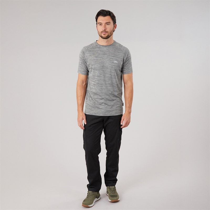 Herre Leecana tech t-shirt Grey Marl - Billede 4