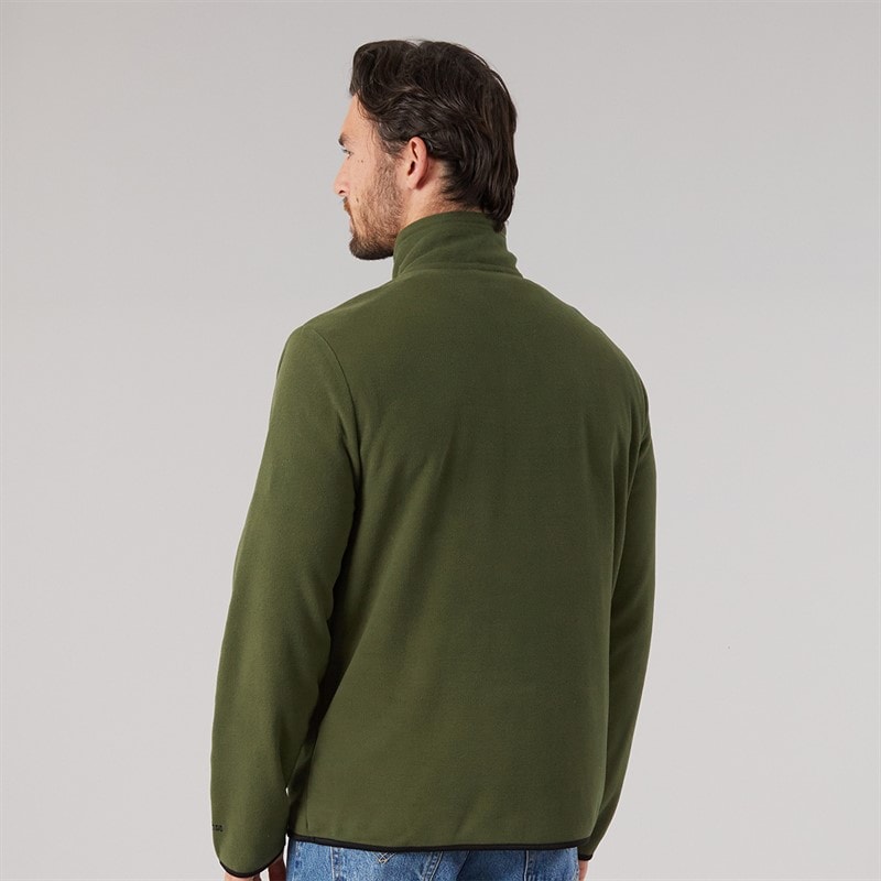 Herre mcgeechan 1/2 zip mikrofleece Dark Vine - Billede 2