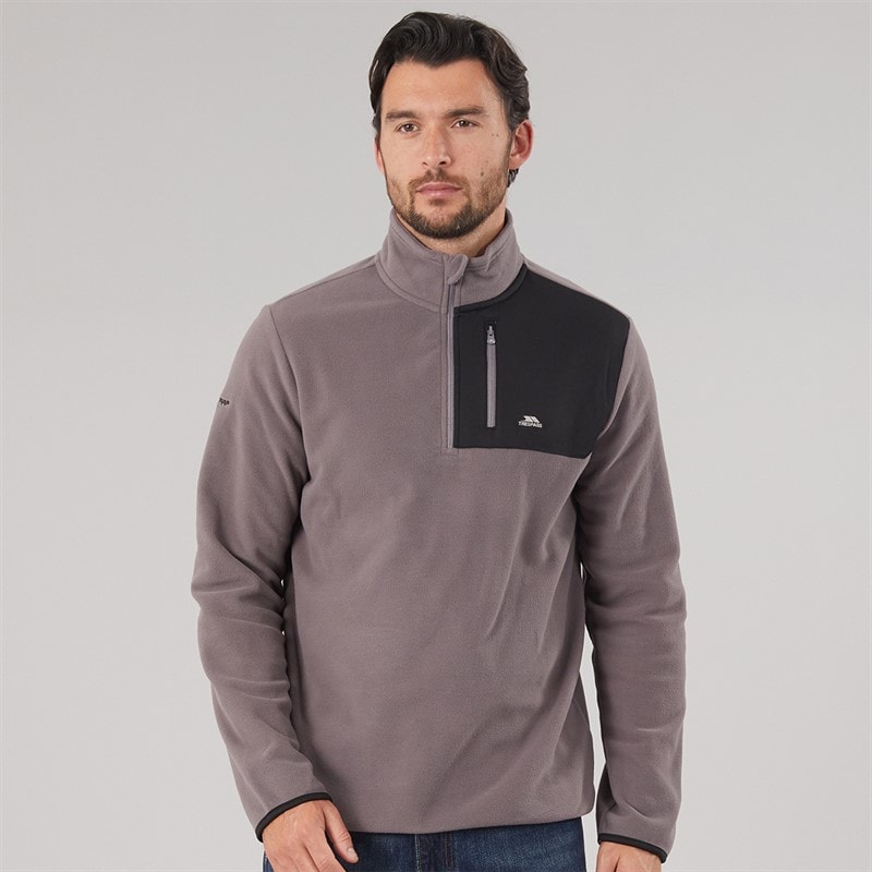Herre mcgeechan 1/2 zip mikrofleece Mid Grey - Billede 3