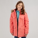 Piger larission isoleret vandtæt parka Soft Orange