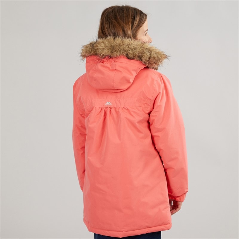 Trespass Piger larission isoleret vandtæt parka - Soft Orange - Billede 2
