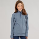 Piger meadows fleece med 1/2 lynlås Navy/Pink Logo