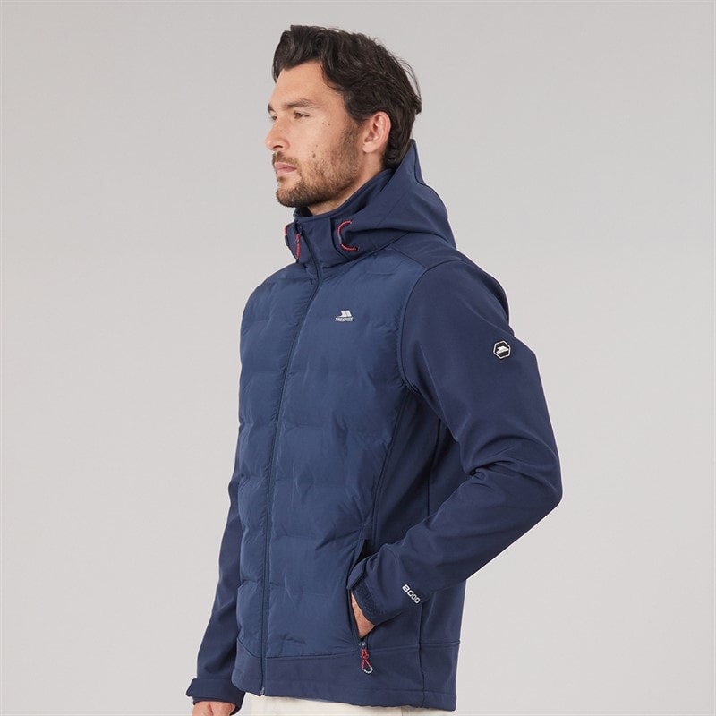 Herre Alwero vandtæt vatteret softshelljakke Navy - Billede 3
