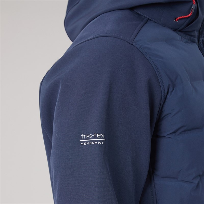 Herre Alwero vandtæt vatteret softshelljakke Navy - Billede 4