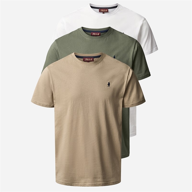 Herre Ohio trepak t-shirts Beetle/Silver Mink/Hvid - Billede 1