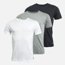 Herre Santo tre-pak t-shirts Sort/Grå Marl/Hvid