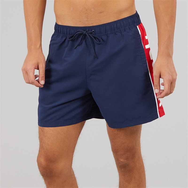 Herre Reuben badeshorts Navy/Rød - Billede 1