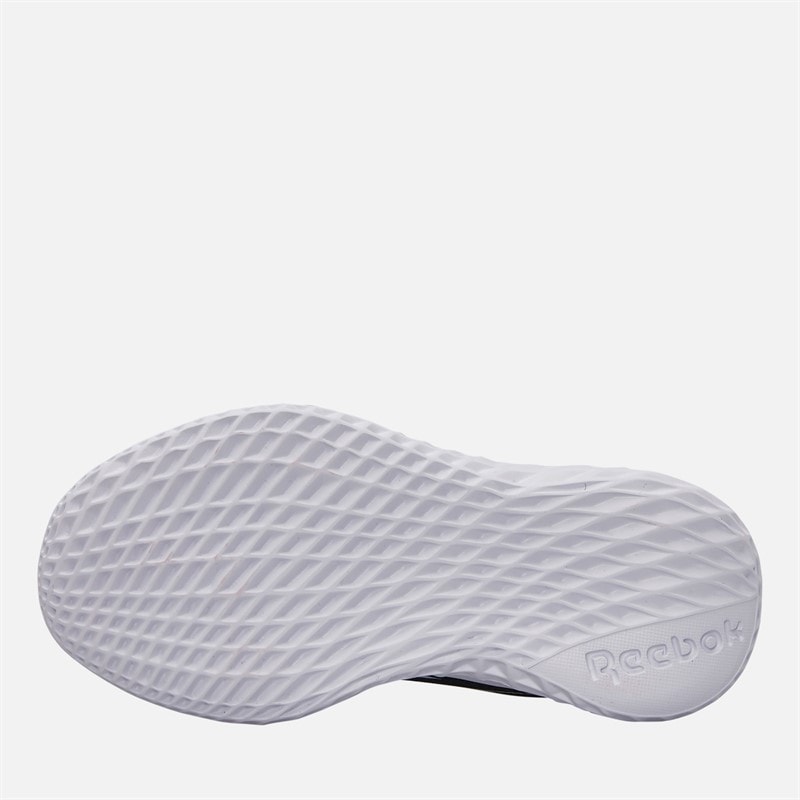 Reebok Spædbarn rush runner 5 elastisk snørebånd neutrale løbesko - Sort/Sort/Hvid - Billede 2