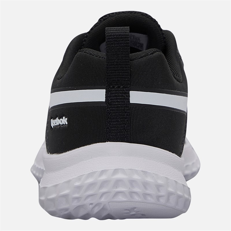 Reebok Spædbarn rush runner 5 elastisk snørebånd neutrale løbesko - Sort/Sort/Hvid - Billede 3