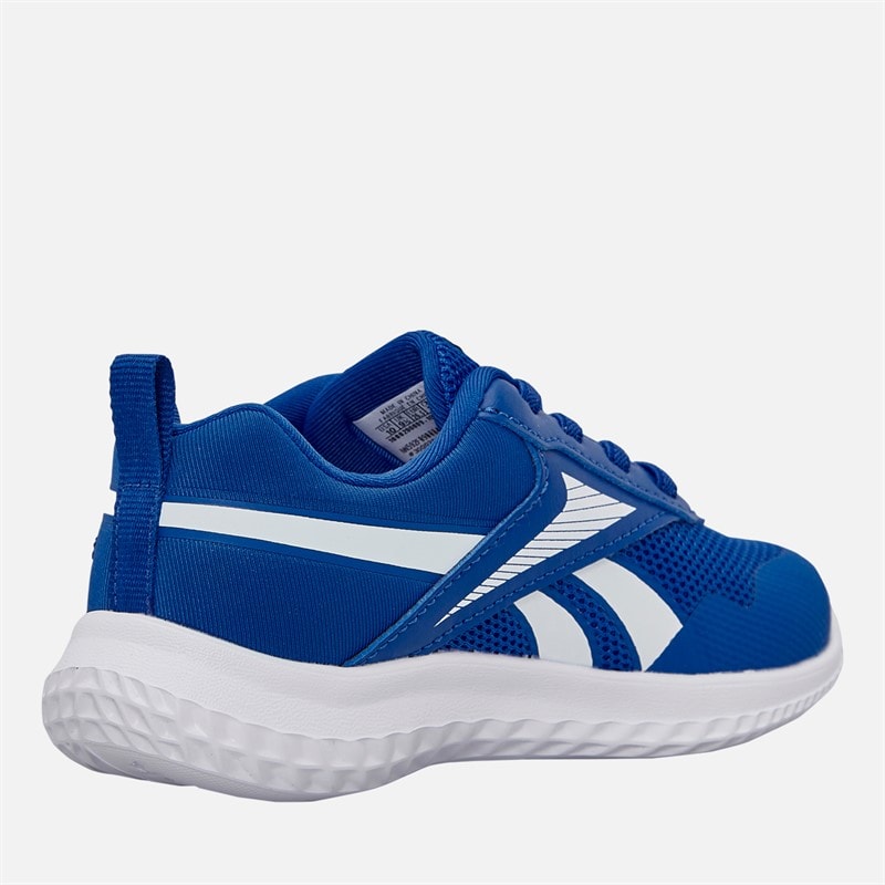 Reebok Spædbarn rush runner 5 elastisk snørebånd neutrale løbesko - Vector Blue/Vector Blue/Hvid - Billede 5