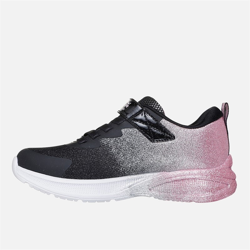 SKECHERS Drenge piger microspec max advance glitz sneakers - Sort - Billede 5