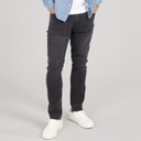 Herre loom slim fit jeans Washed Black